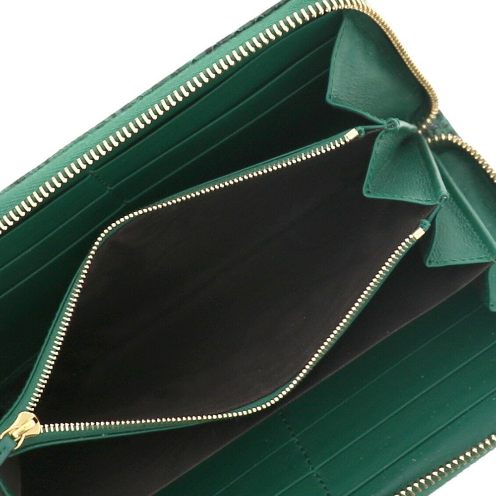 Gucci Python Zip Around Wallet Long Petite Marmon… - image 5